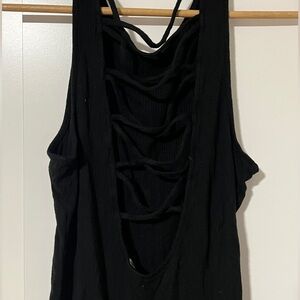 Victoria secret pink bodysuit, black, size medium, sexy back